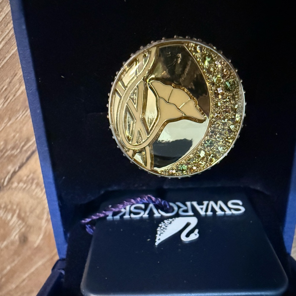 Swarovski Gold and Silver Ring